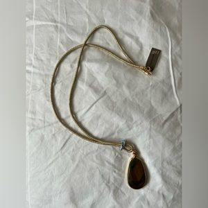 Semi-precious JJill Gold pendant necklace